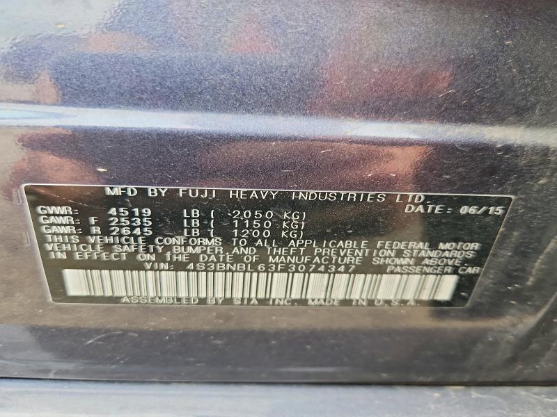 Aukcja sprzedaży 2015 Subaru Legacy, vin: 4S3BNBL63F3074347, numer aukcji: 64062986