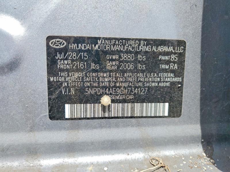 Aukcja sprzedaży 2016 Hyundai Elantra, vin: 5NPDH4AE9GH734127, numer aukcji: 63448546