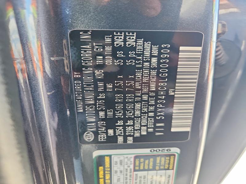Продажа на аукционе авто 2020 Kia Telluride, vin: 5XYP34HC8LG003903, номер лота: 67144936