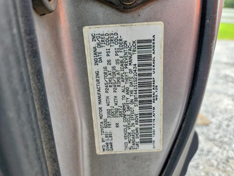 Продаж на аукціоні авто 2001 Toyota Tundra, vin: 5TBBT44151S210434, номер лоту: 66802456