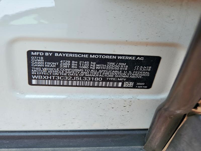 Aukcja sprzedaży 2018 Bmw X1, vin: WBXHT3C32J5L33180, numer aukcji: 63912996
