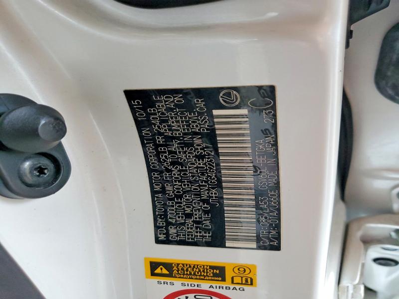 Aukcja sprzedaży 2016 Lexus Es, vin: JTHBK1GG4G2231217, numer aukcji: 63681196
