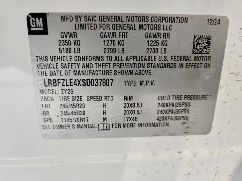 Aukcja sprzedaży 2025 Buick Envision, vin: LRBFZLE4XSD037807, numer aukcji: 63902366