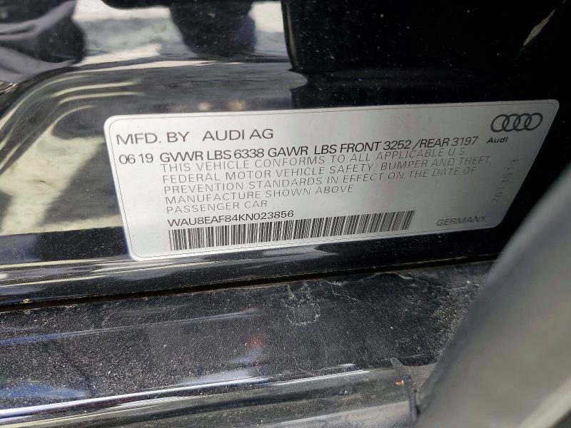 Продаж на аукціоні авто 2019 Audi A8, vin: WAU8EAF84KN023856, номер лоту: 64119866
