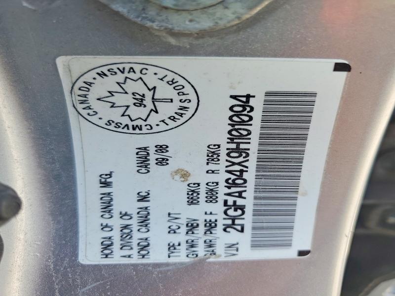66502616 :رقم المزاد ، 2HGFA164X9H101094 vin ، 2009 Honda Civic مزاد بيع