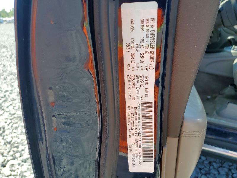 Aukcja sprzedaży 2012 Dodge Durango, vin: 1C4RDJDG1CC337112, numer aukcji: 65452286