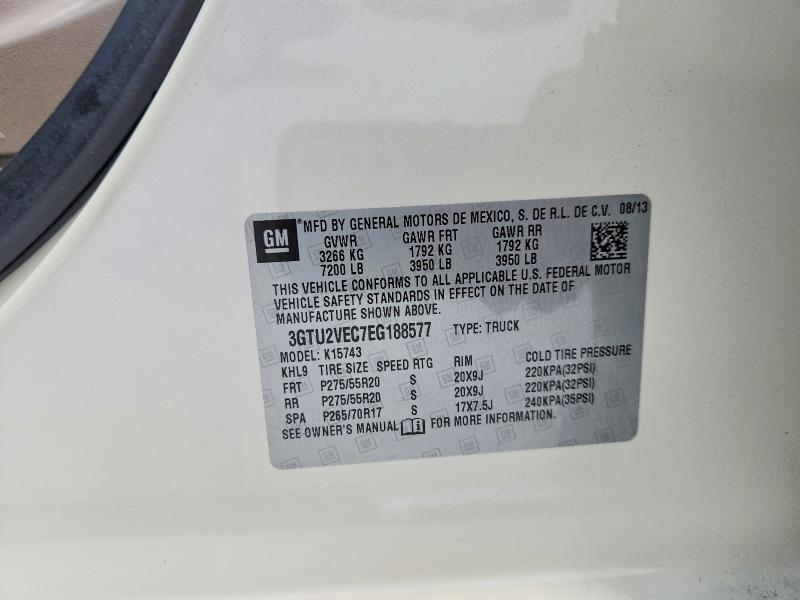 Aukcja sprzedaży 2014 Gmc Sierra, vin: 3GTU2VEC7EG188577, numer aukcji: 64092086