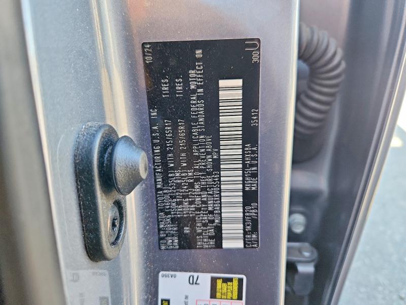 65239656 :رقم المزاد ، 7MUFBABGXRV055463 vin ، 2024 Toyota Corolla Cross Hybrid مزاد بيع