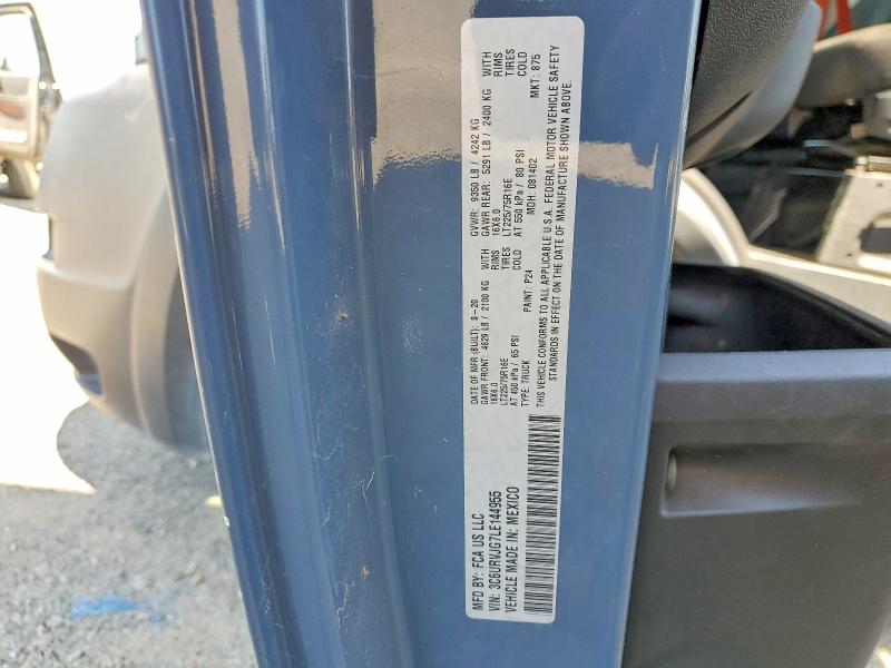 Aukcja sprzedaży 2020 Ram Promaster 3500, vin: 3C6URVJG7LE144955, numer aukcji: 59745756