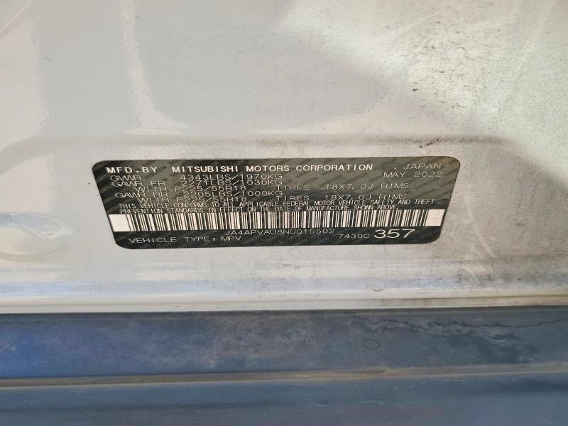 Aukcja sprzedaży 2022 Mitsubishi Outlander Sport, vin: JA4APVAU8NU015502, numer aukcji: 66144696