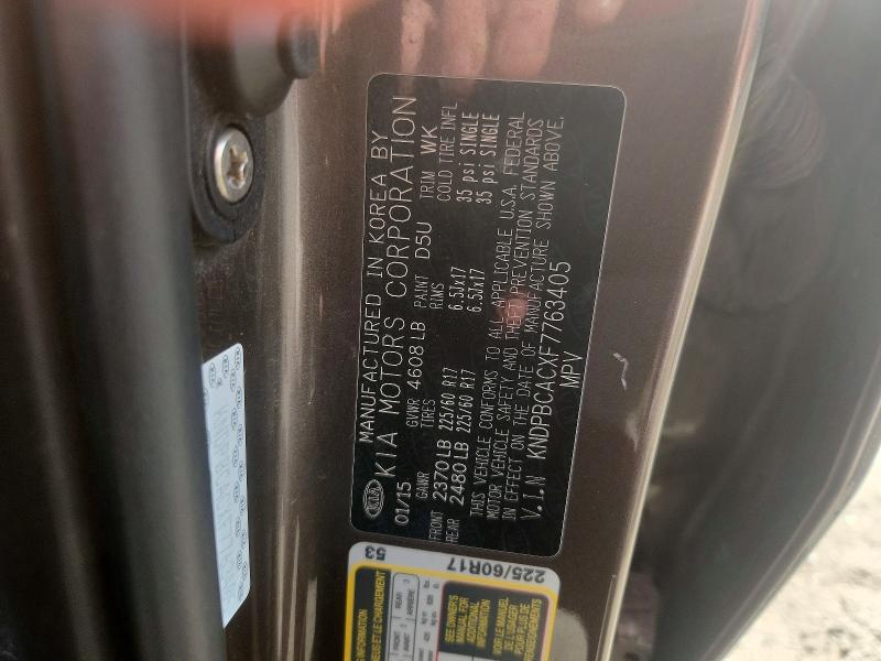 Продаж на аукціоні авто 2015 Kia Sportage, vin: KNDPBCACXF7763405, номер лоту: 65490706