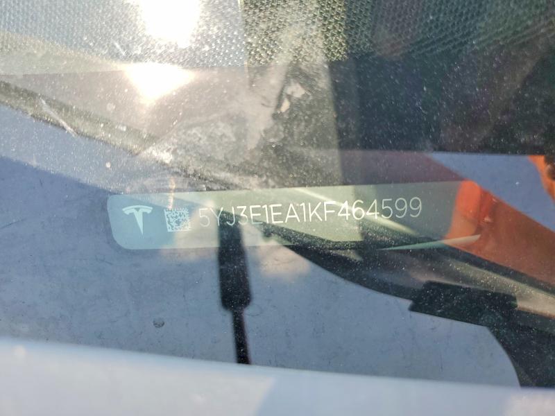 Aukcja sprzedaży 2019 Tesla Model 3, vin: 5YJ3E1EA1KF464599, numer aukcji: 63232726