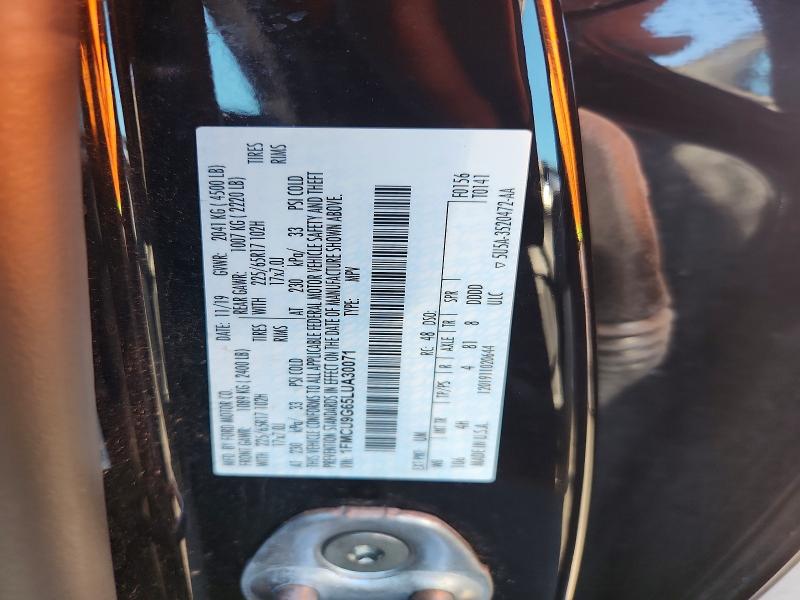 2020 Ford Escape მანქანა იყიდება აუქციონზე, vin: 1FMCU9G65LUA30071, აუქციონის ნომერი: 64228546