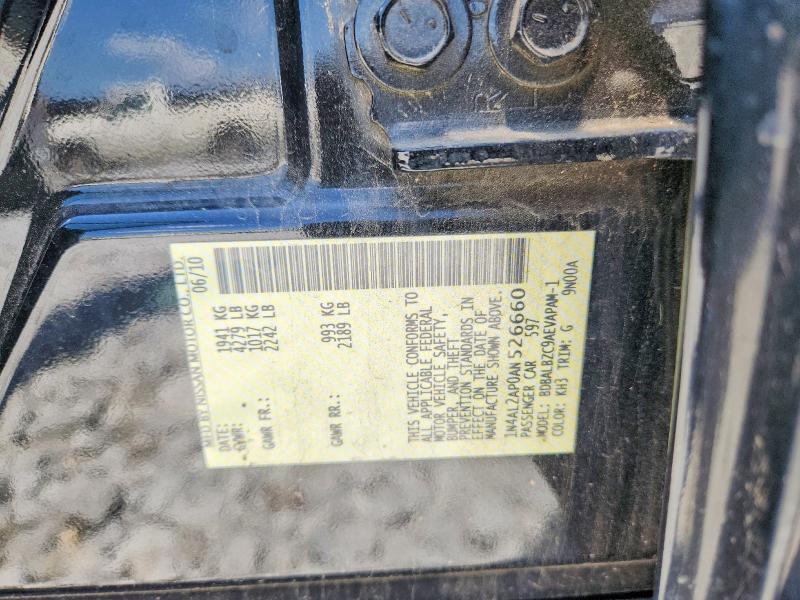 Aukcja sprzedaży 2010 Nissan Altima, vin: 1N4AL2AP0AN526660, numer aukcji: 65036156
