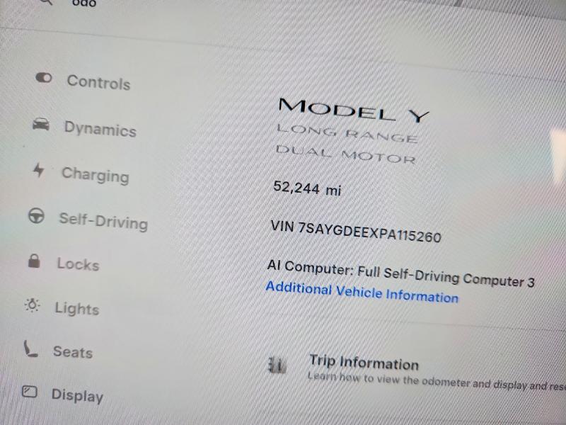 Продаж на аукціоні авто 2023 Tesla Model Y, vin: 7SAYGDEEXPA115260, номер лоту: 65849166