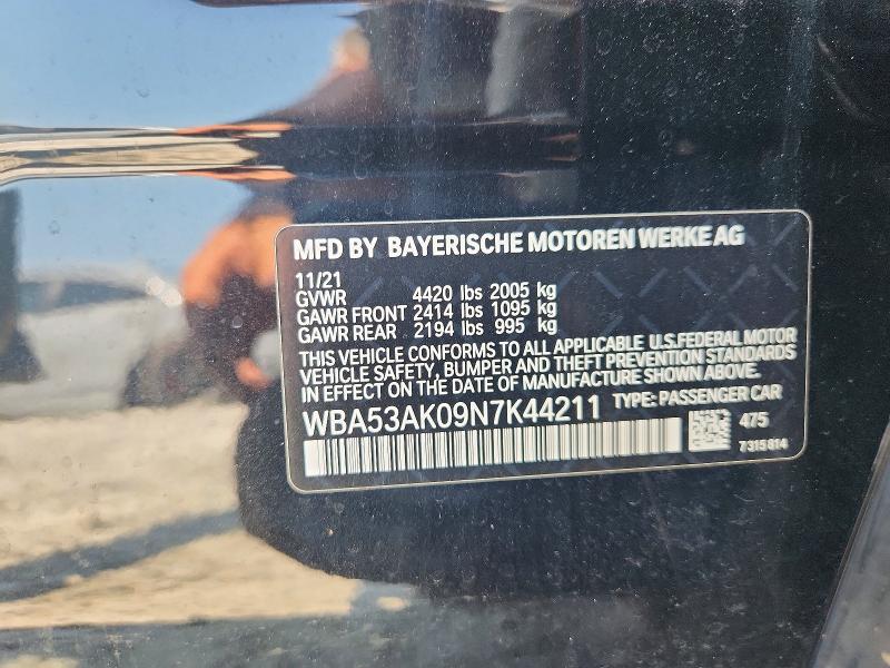 64838376 :رقم المزاد ، WBA53AK09N7K44211 vin ، 2022 Bmw 228i مزاد بيع
