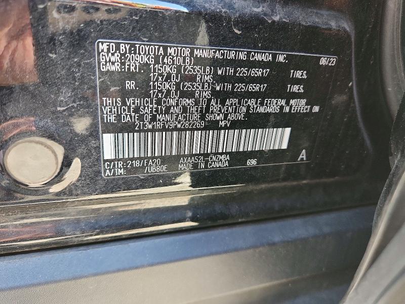 Aukcja sprzedaży 2023 Toyota Rav4, vin: 2T3W1RFV9PW282269, numer aukcji: 63616166