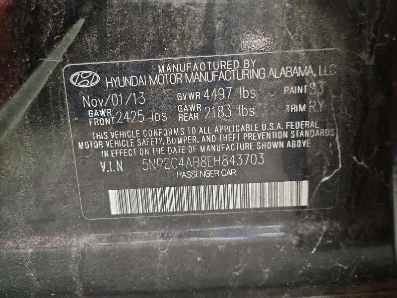 Продаж на аукціоні авто 2014 Hyundai Sonata, vin: 5NPEC4AB8EH843703, номер лоту: 66926996