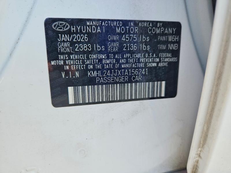 2026 Hyundai Sonata Hybrid მანქანა იყიდება აუქციონზე, vin: KMHL24JJXTA156241, აუქციონის ნომერი: 64678226