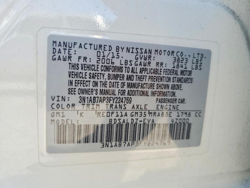 Продажа на аукционе авто 2015 Nissan Sentra, vin: 3N1AB7AP3FY224769, номер лота: 63484376
