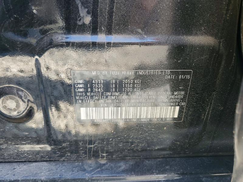 63552756 :رقم المزاد ، 4S3BNBA64F3046091 vin ، 2015 Subaru Legacy مزاد بيع