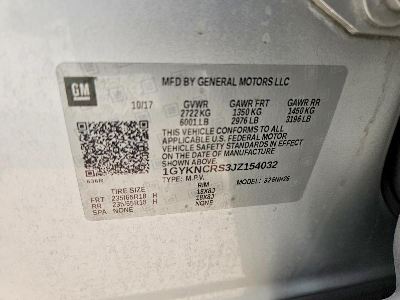 Продаж на аукціоні авто 2018 Cadillac Xt5, vin: 1GYKNCRS3JZ154032, номер лоту: 63620856