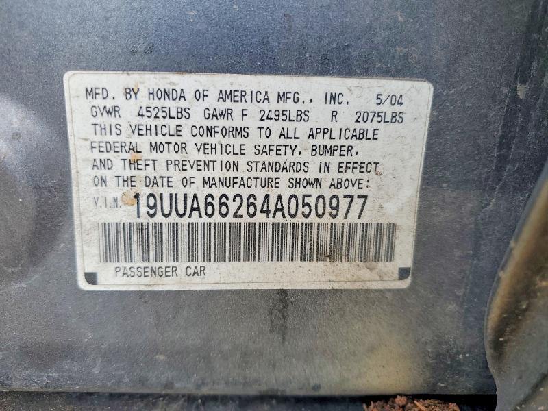 Aukcja sprzedaży 2004 Acura Tl, vin: 19UUA66264A050977, numer aukcji: 64273096