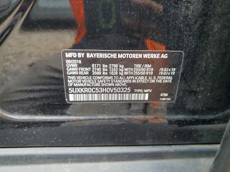 Aukcja sprzedaży 2017 Bmw X5, vin: 5UXKR0C53H0V50325, numer aukcji: 64264596