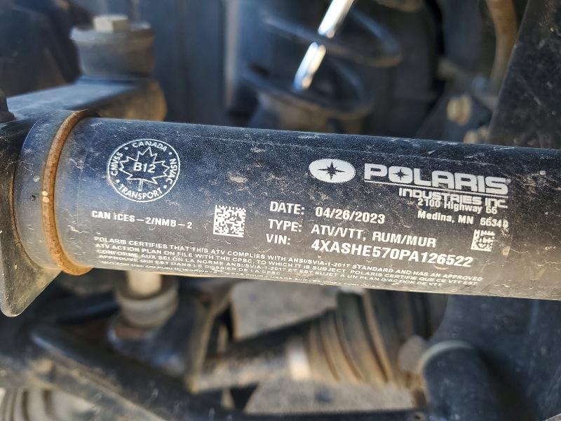 Продаж на аукціоні авто 2023 Polaris Sportsman, vin: 4XASHE570PA126522, номер лоту: 65442186
