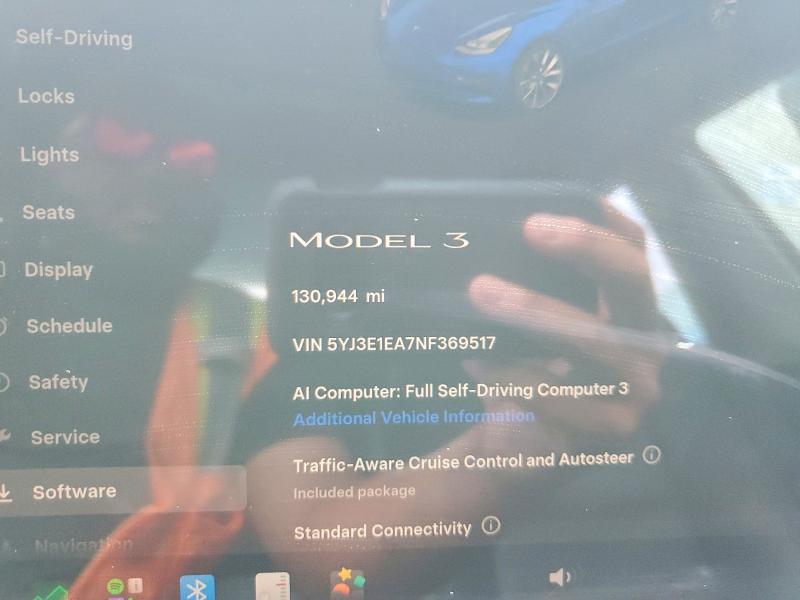 61454666 :رقم المزاد ، 5YJ3E1EA7NF369517 vin ، 2022 Tesla Model 3 مزاد بيع