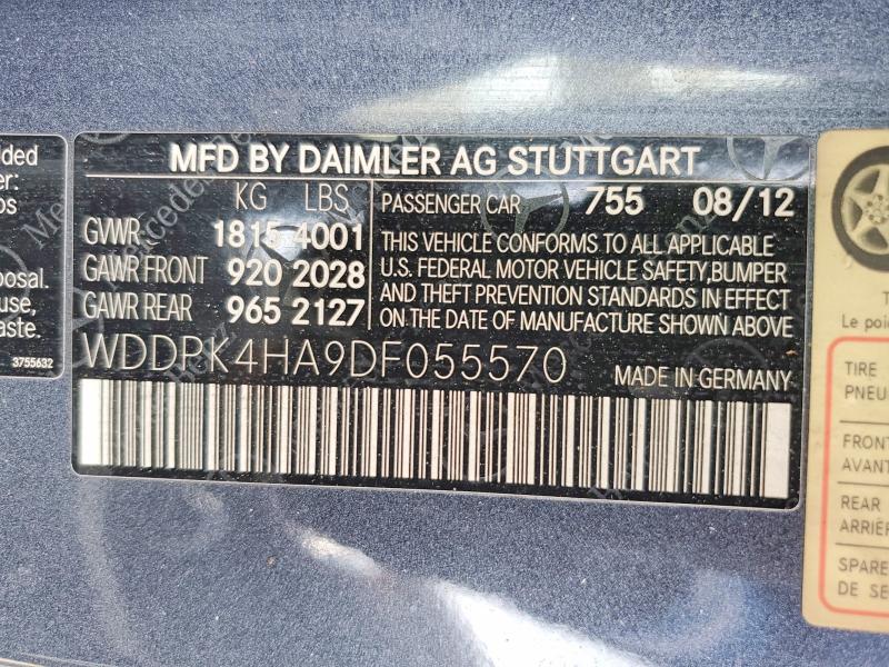Auction sale of the 2013 Mercedes-benz Slk, vin: WDDPK4HA9DF055570, lot number: 65215756