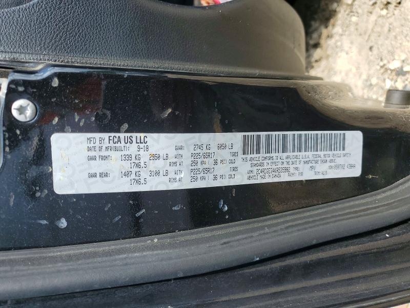 Aukcja sprzedaży 2019 Dodge Grand Caravan, vin: 2C4RDGEG4KR535982, numer aukcji: 64182086