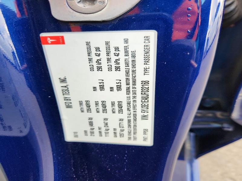2018 Tesla Model 3 მანქანა იყიდება აუქციონზე, vin: 5YJ3E1EA8JF032168, აუქციონის ნომერი: 65292666