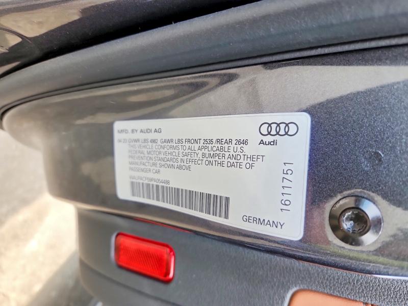 64580966 :رقم المزاد ، WAUFACF59PA054488 vin ، 2023 Audi A5 مزاد بيع