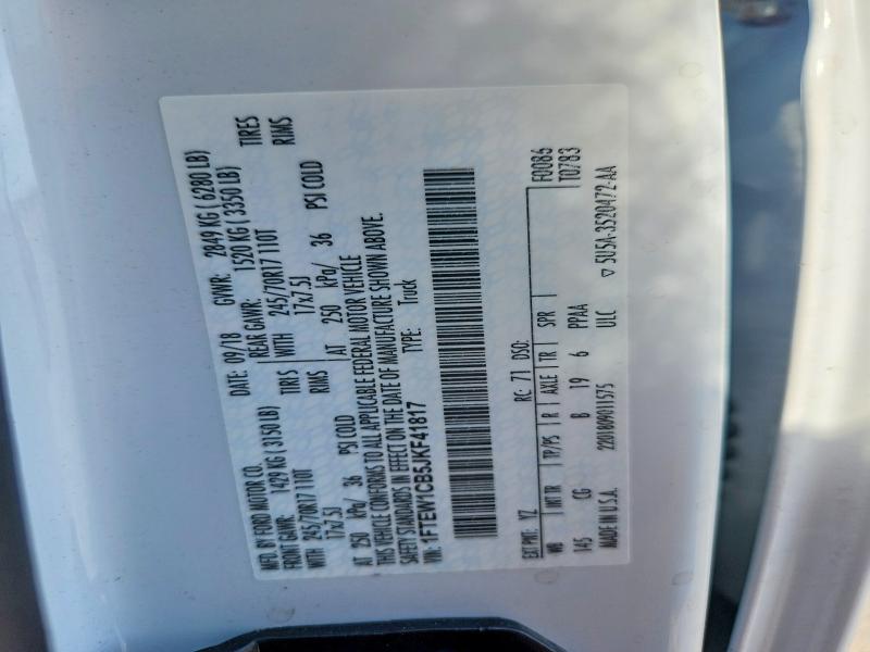 Продажа на аукционе авто 2018 Ford F150, vin: 1FTEW1CB5JKF41817, номер лота: 65384726