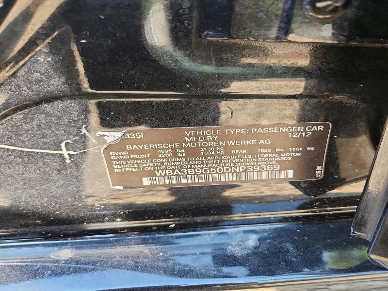 65850876 :رقم المزاد ، WBA3B9G50DNP39369 vin ، 2013 Bmw 335 مزاد بيع