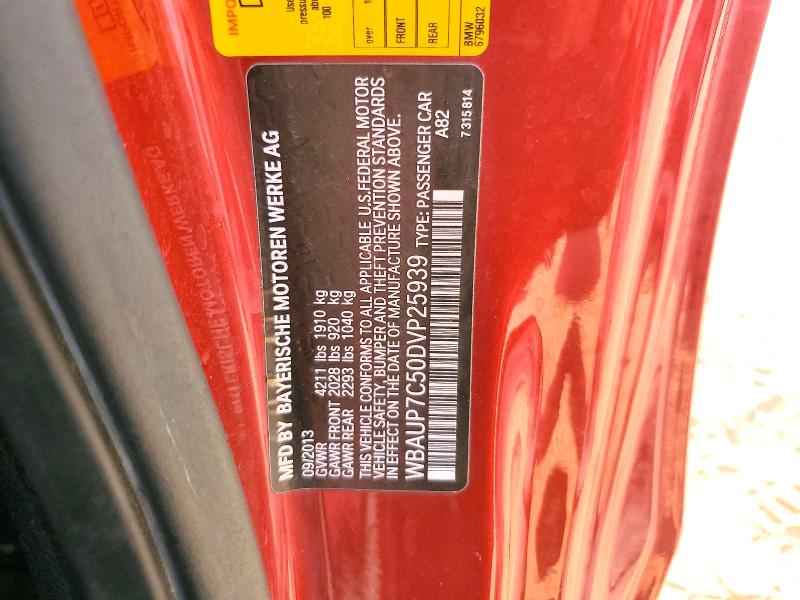 Aukcja sprzedaży 2013 Bmw 128, vin: WBAUP7C50DVP25939, numer aukcji: 64608976