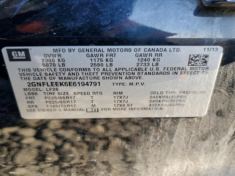 Продажа на аукционе авто 2014 Chevrolet Equinox, vin: 2GNFLEEK6E6194791, номер лота: 66306926