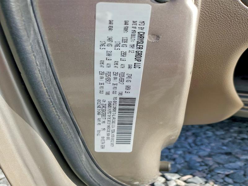 Aukcja sprzedaży 2012 Chrysler Town & Country, vin: 2C4RC1BGXCR383177, numer aukcji: 65271206