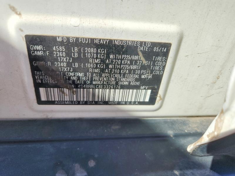 Продаж на аукціоні авто 2014 Subaru Outback, vin: 4S4BRBLC8E3326176, номер лоту: 66131466