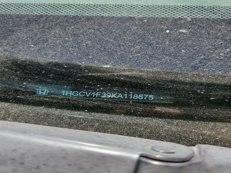 Aukcja sprzedaży 2019 Honda Accord, vin: 1HGCV1F39KA118875, numer aukcji: 65455296