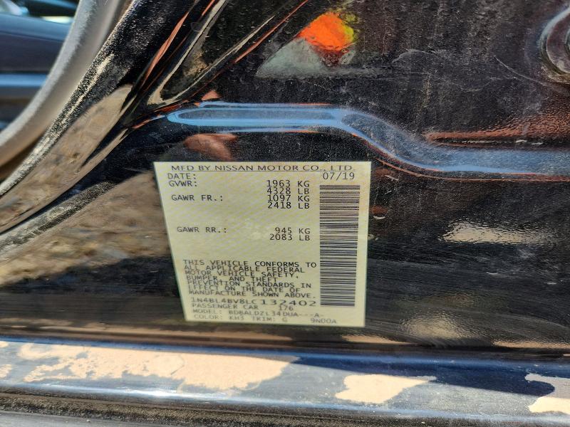 Продаж на аукціоні авто 2020 Nissan Altima, vin: 1N4BL4BV8LC132402, номер лоту: 63689236