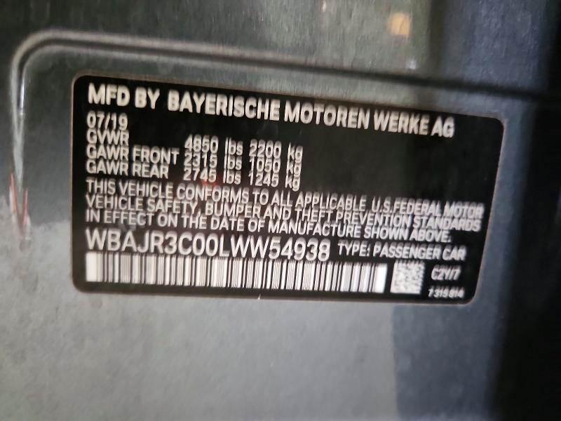 Продажа на аукционе авто 2020 Bmw 530, vin: WBAJR3C00LWW54938, номер лота: 63533926