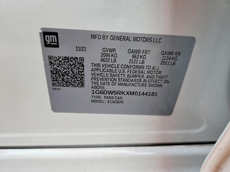 66667796 :رقم المزاد ، 1G6DW5RKXM0144181 vin ، 2021 Cadillac Ct5 مزاد بيع