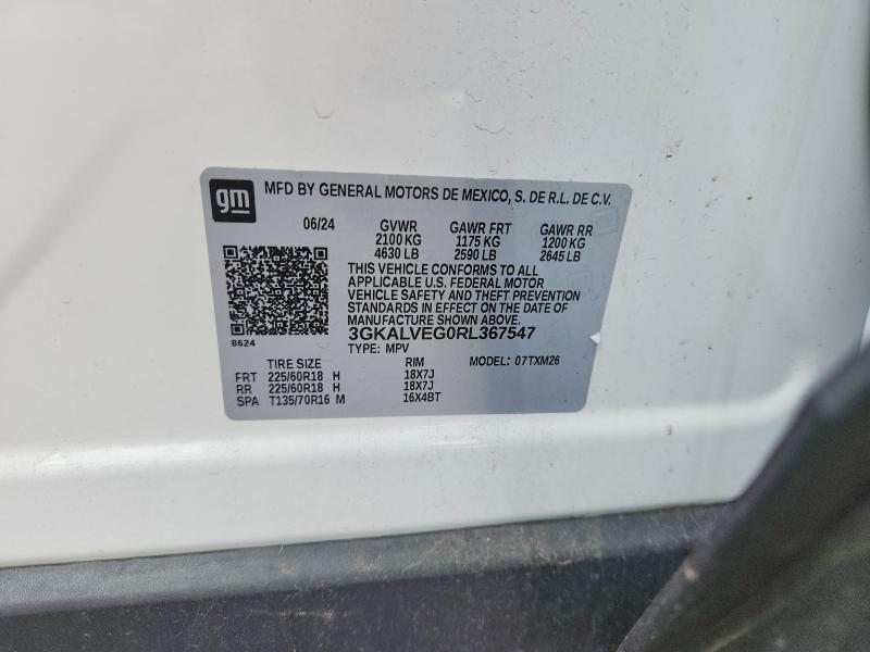 Aukcja sprzedaży 2024 Gmc Terrain, vin: 3GKALVEG0RL367547, numer aukcji: 64895696