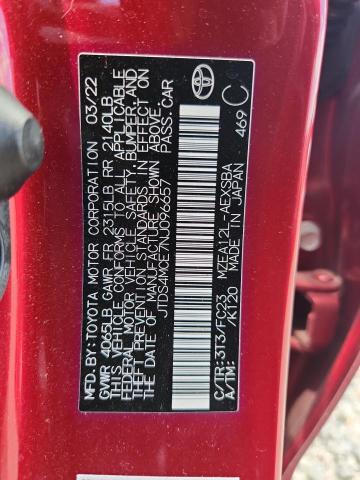 2022 Toyota Corolla მანქანა იყიდება აუქციონზე, vin: JTDS4MCE7NJ096657, აუქციონის ნომერი: 66791756