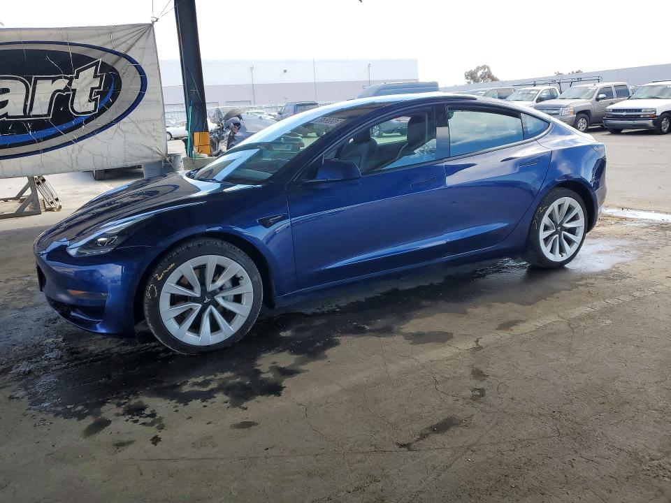 65703656 :رقم المزاد ، 5YJ3E1EAXNF143469 vin ، 2022 Tesla Model 3 مزاد بيع