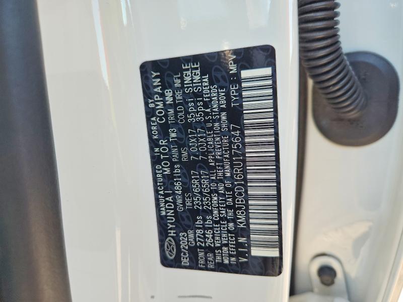 2024 Hyundai Tucson Hybrid მანქანა იყიდება აუქციონზე, vin: KM8JBCD16RU175647, აუქციონის ნომერი: 67107716