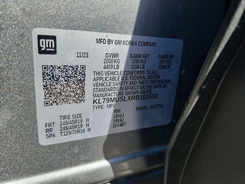 65295456 :رقم المزاد ، KL79MUSLXRB101510 vin ، 2024 Chevrolet Trailblazer مزاد بيع