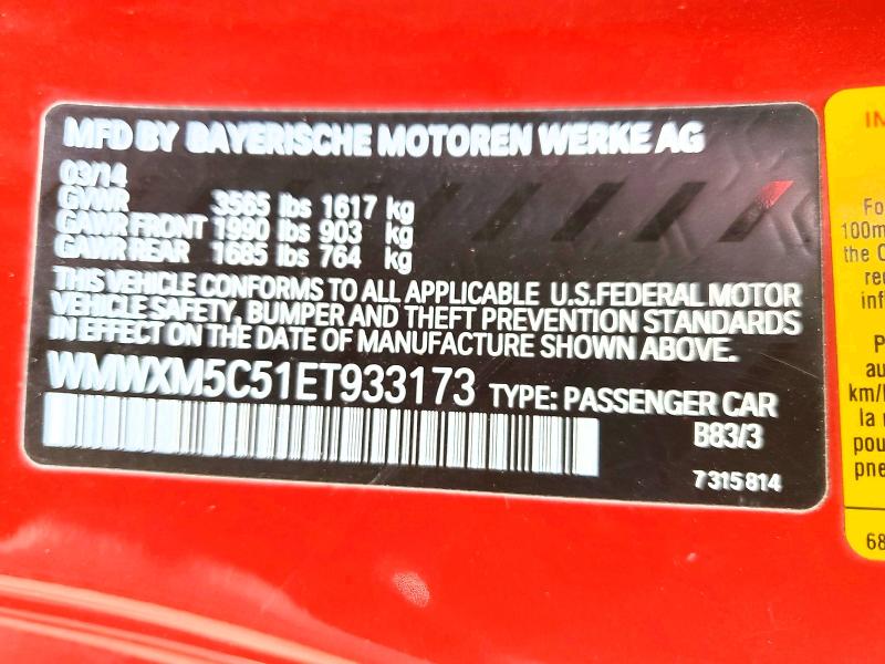 Продажа на аукционе авто 2014 Mini Cooper, vin: WMWXM5C51ET933173, номер лота: 63980816